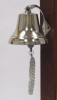 AL18440 - Solid Aluminum Ship Bell 5" Tall and Wall Mountable - Clear Ring for Indoor and Outdoor Use Nautical Decor