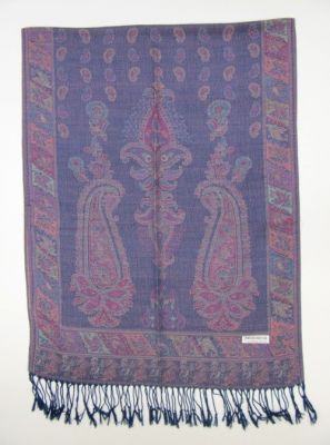 14311 - PASHMINA SHAWL 37-1 Paisley design 55% Pashmina 45% silk