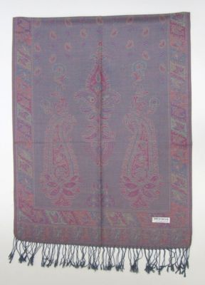 14316 - PASHMINA SHAWL 37-6 Paisley design 55% Pashmina 45% silk