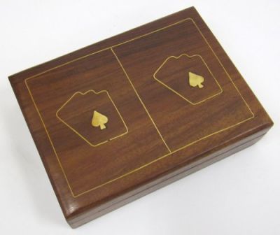 SH35470 - Wooden Playing Card Box