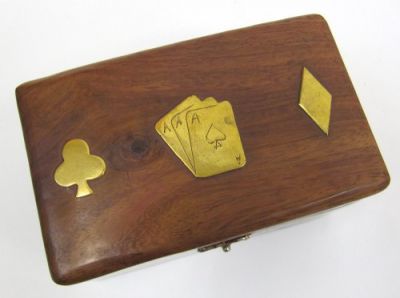 SH35472 - Wooden Playing Card Box