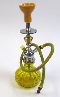 AL13646 - hookah aluminum / glass acrylic