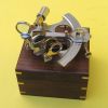 AL4849 - Sextant Wooden Box Aluminum And Brass
