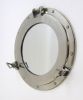 AL4861S - Porthole Mirror Aluminum Chrome Finish, 15"