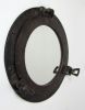 AL4870C - Porthole Mirror Aluminum Rust, 11"