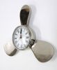 AL48771 - Aluminum Propeller Clock Chrome Finish