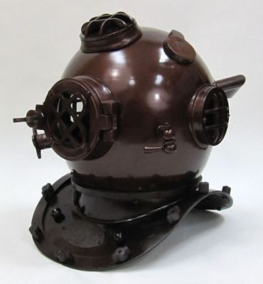 AL5256 - Diver Helmet Mark V-Aluminum & Brass