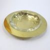 BR1076 - Solid Brass Ashtray Glass Lined