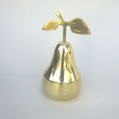 BR1086 - Brass Pear Bell Container