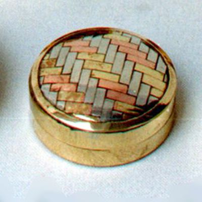 BR1155 - Pill Box Brass and Copper