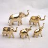 BR1290 - Solid Brass Elephant Statue Set