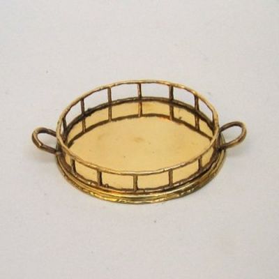 BR1404 - Solid brass tray