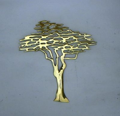 BR1476 - Solid Brass Tree Wall Plaque