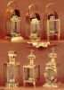 BR1532 - Cabin Lantern, Brass / Glass Oil Lamp Set