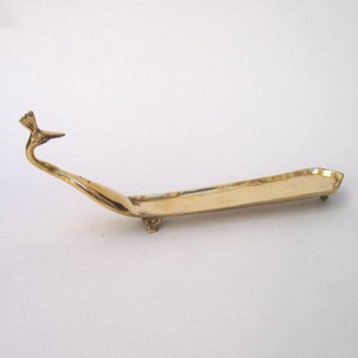 BR1679 - Solid Brass Peacock Incense Burner