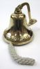 BR1844TL - Solid Brass Bracket Bell w/ Raised Letters 