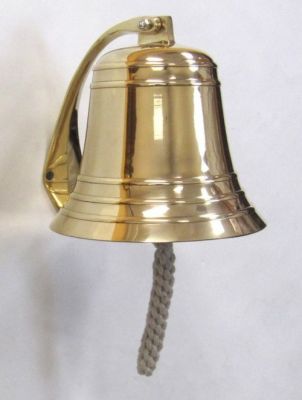 BR18453 - Solid Brass Heavy Bracket Ship Bell