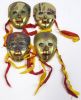 BR2005 - Brass Enamel Masks (set of 4)