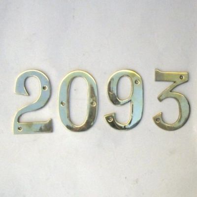 BR2008 - Solid Brass House Numbers