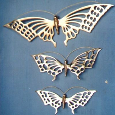 BR2019 - Brass Wall Butterfly Set of 3