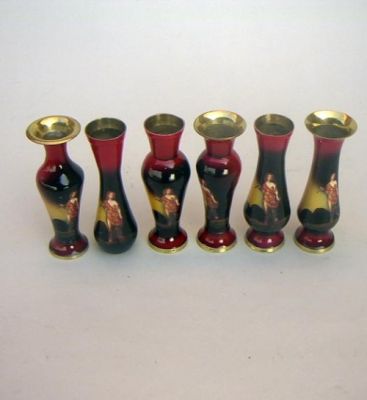 BR21026 - Brass Picture Vase Set