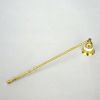BR22002 - Brass Candle Snuffer, Hinged, Mother of Pearl Inlay