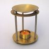BR22061 - Pillar Oil Lamp With Tray