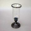 BR22153 - Antique candle holder W/Chimney, Glass