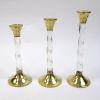 BR22262 - Brass Candle Holder Set