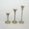 BR22281 - Brass Candle holder set