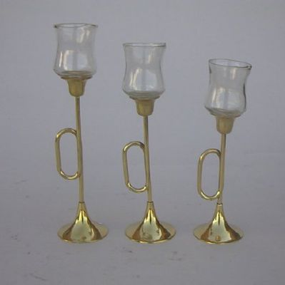 BR22321 - Candle Holder, Trumpets, Set