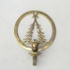 BR22371 - Brass Christmas Tree Wall Candle Holder