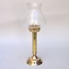 BR22482 - Brass Candle Holder With Glass Chimney