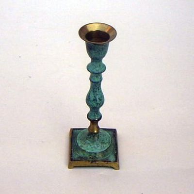 BR2250P - candle holder, Patina