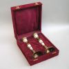 BR22644 - Candle Holder Pair, Brass, Boxed