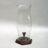 BR22684 - Candle Holder Antique Brass Glass