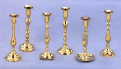 BR2278 - Brass Candle Holder Set