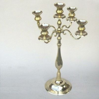BR22974 - Solid Brass Candelabrum, Candle Holder
