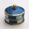 BR23300 - Round Box Mother of Pearl BLUE / PINK