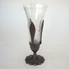 BR24011 - Crackle Glass Cone on Stand