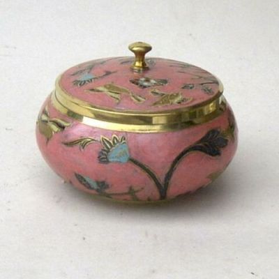 BR25291 - Brass Container, Painted