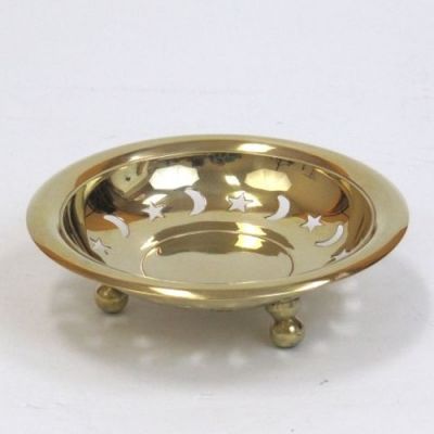 BR2538 - Solid Brass Moon Star Dish