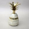 BR25495 - Brass & Mother Of Pearl Pineapple Box