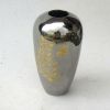 BR25681 - Brass Vase, Oxidized Steel Finish