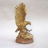 BR28412 - Brass Eagle on Wooden Stand