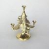 BR31323 - Brass Christmas Tree Candle Holder
