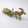 BR3135 - Brass Reindeer With Sleigh