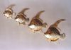 BR3415 - Brass Fish Wall Plaque Set
