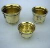 BR41432 - Solid Brass Planter Set