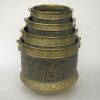 BR43254 - Antique Brass Planter Set